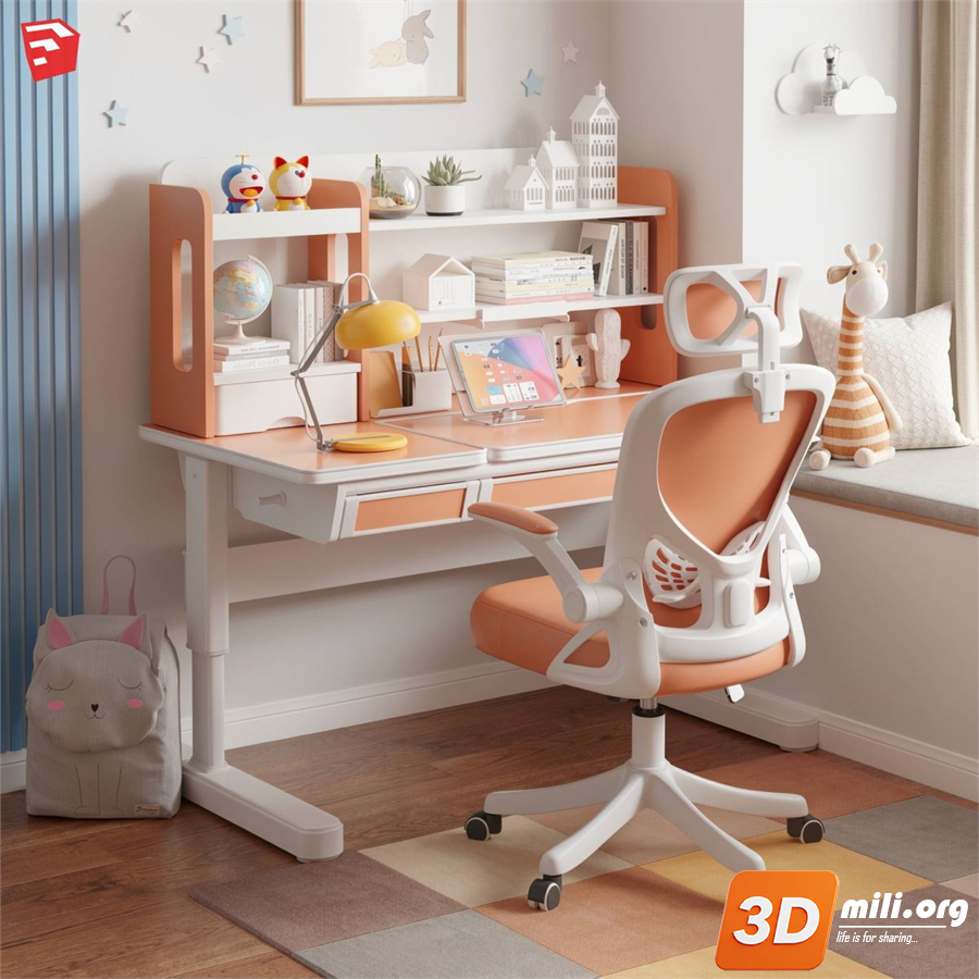Kid's table and chairs Skp Files 